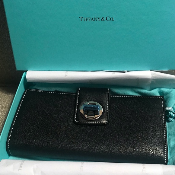 Tiffany & Co. Handbags - NWT Tiffany & Co. Black Leather Continental Wallet